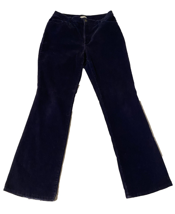 St. John's Bay Pants - St Johns Bay Stretch Womens Corduroy Pants Size 12 Tall Wide Leg Baggy Preppy